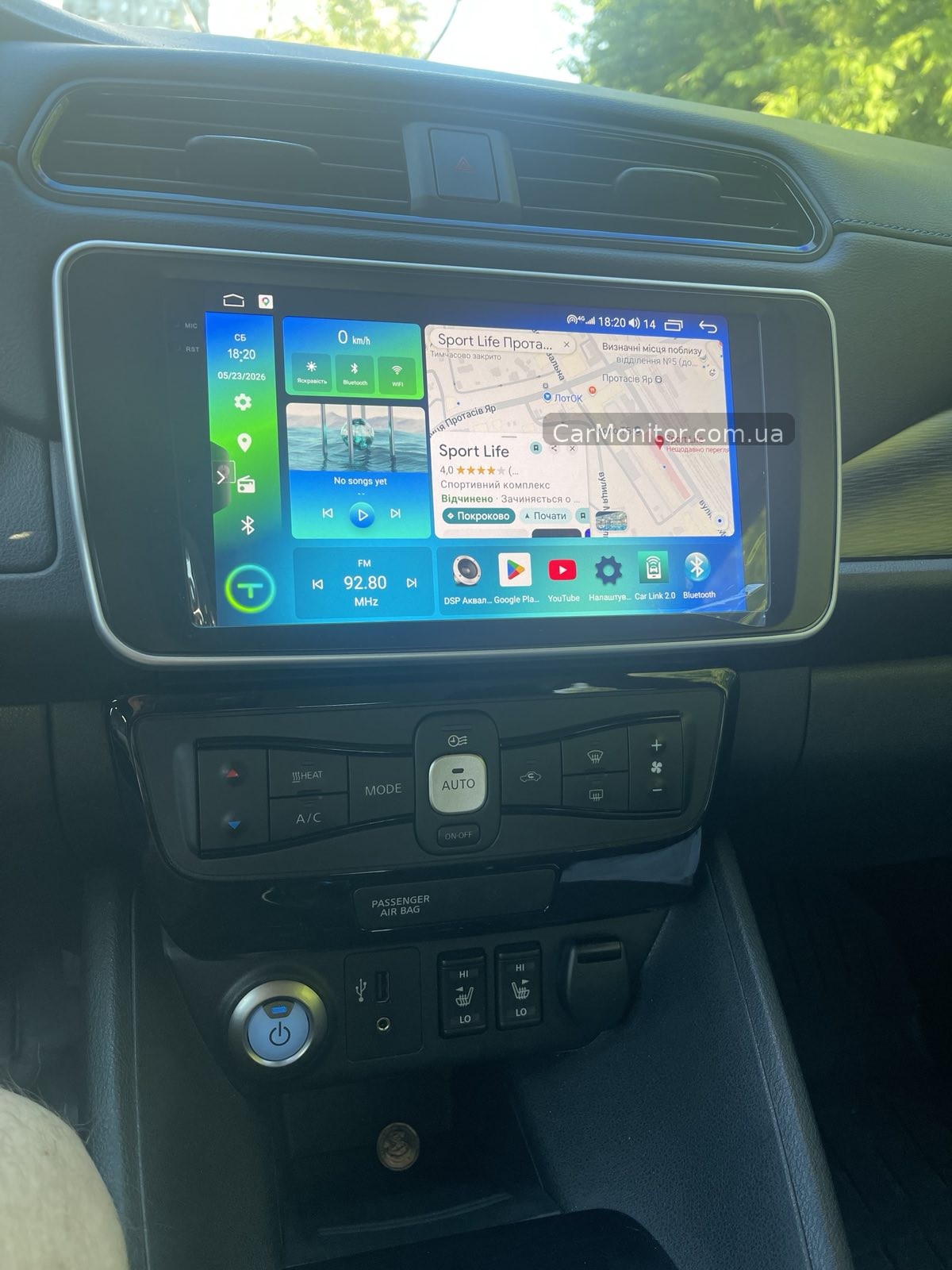 Установка мультимедийной системы Torssen в Nissan Leaf 2018+ ZE1