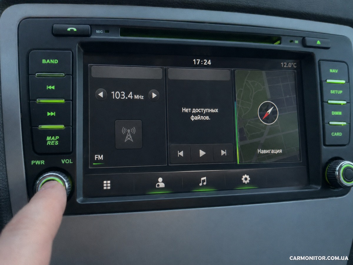 octavia a5 mignova soc-8905 android main menu green interface